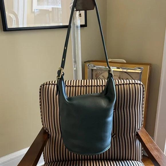 Vintage coach xl duffle sac 9085 BOTTLE GREEN